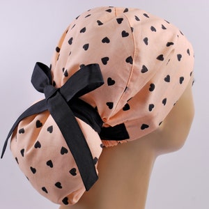 Scrubmutsen of scrubmutsen, operatiemuts voor dames, scrubmuts voor dames, paardenstaart met hartjes