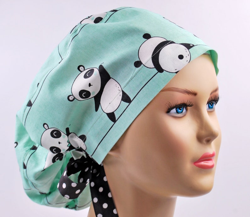 surgical scrub cap scrub hat panda 