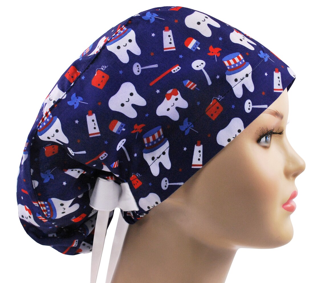Scrub Cap Scrub Hat Dental Scrub Caps Dentist Nurse Cap Etsy