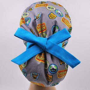 Scrub cap, ponytail scrub hats, womens scrub caps, surgical scrub hat, logo pony cap