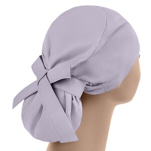 Womens scrub caps, surgical scrub hats, scrub hat, surgical scrub cap, gray ponytail
