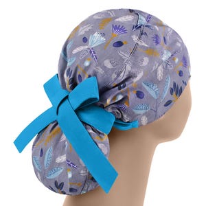 Scrub caps, or scrub hats, surgical cap women, womens scrub hat, acorns ponytail