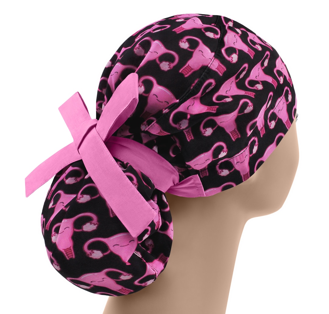 Ponytail Nurse Cap, Scrub Caps for Women, Womens Scrub Hats, Surgical ...