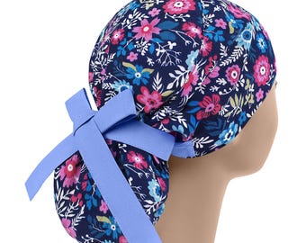 Chapeaux de gommage, casquette de gommage pour infirmière, bonnet de gommage chirurgical, casquettes de gommage pour femmes, queue de cheval florale