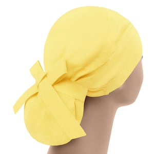 Womens scrub caps, surgical scrub hats, solid scrub hat, ponytail scrub cap, nurse cap plain yellow
