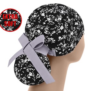 Scrub caps for women, scrub hat, ponytail scrub hats, surgical scrub cap, flower surgery cap