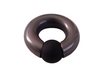 Dusk Hollow Ball-Closure-Ring 10mm gauge x 17mm internal diameter 316L stainless steel