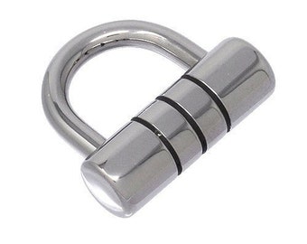 Grooved Padlog (4.0mm hasp thickness) 316L Stainless Steel