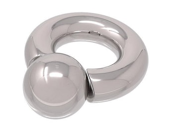 Monster Ring 10mm gauge (00g) x 19mm internal diameter, 316L stainless steel body jewellery