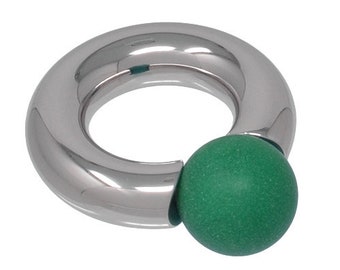 Green Eyed Monster Ring (7mm Gauge x 15mm Innendurchmesser) 316L Edelstahl