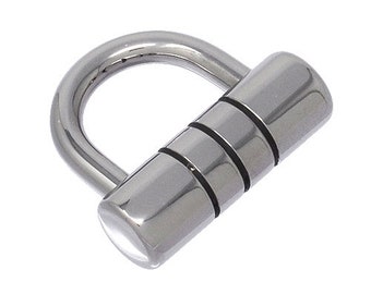 Grooved Padlog (3.2mm hasp thickness) 316L Stainless Steel