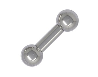 4mm gauge (6g) Barbell | Internally Threaded 316L Stainless Steel Body Jewellery