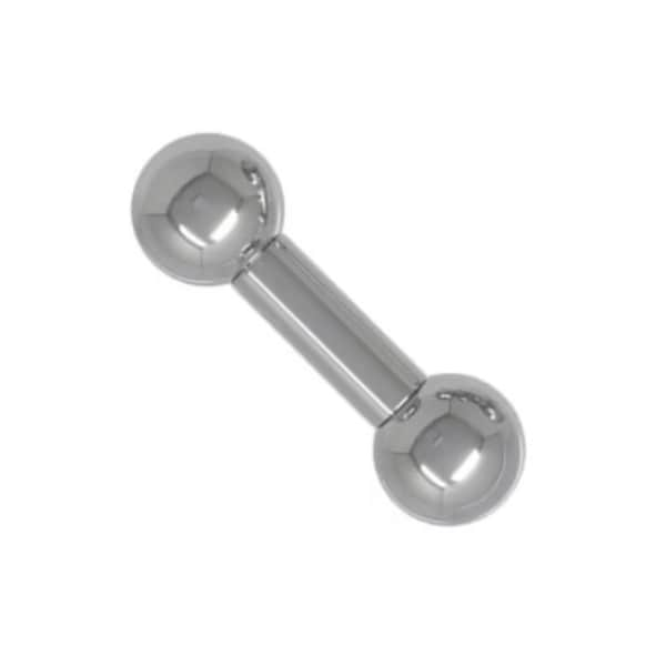 7mm gauge Barbell, Internally threaded 316L stainless steel