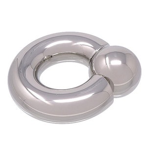 Monster Ring 12mm gauge x 19mm internal diameter 316L stainless steel image 3