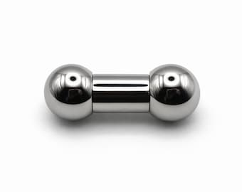 12 mm (0000 g) lange halter | Lichaamssieraden van 316L roestvrij staal met inwendig schroefdraad