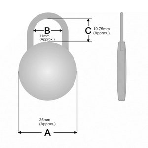 Disc Lock 4.0mm hasp thickness 316L Stainless Steel image 2