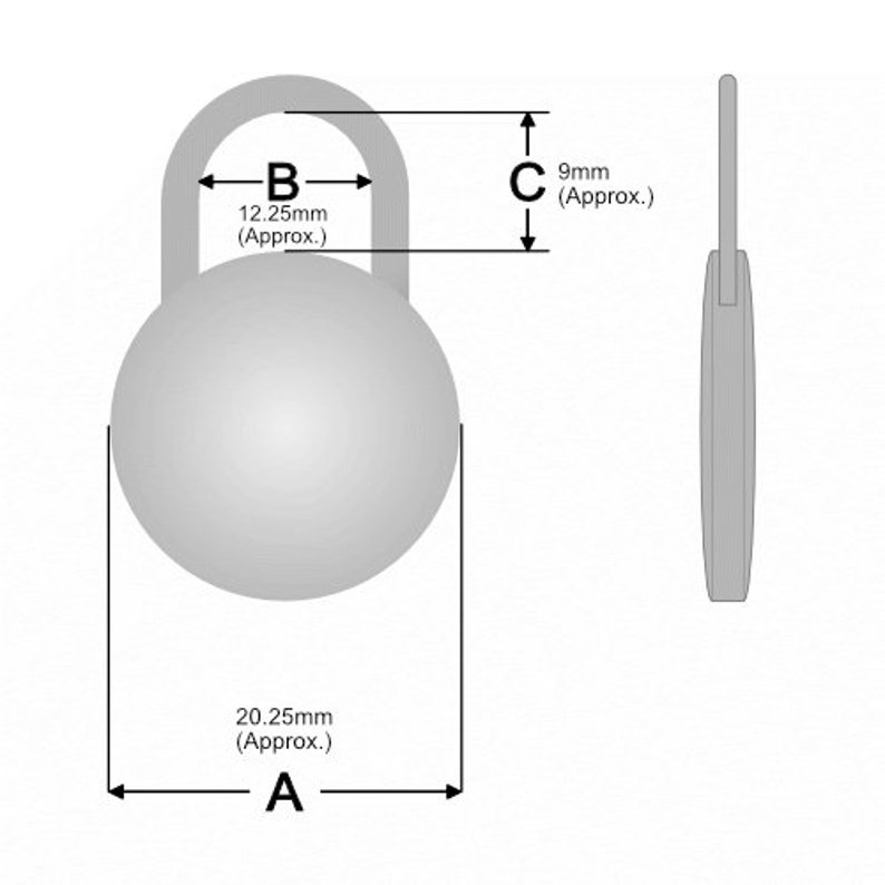 Disc Lock 2.4mm hasp thickness 316L Stainless Steel image 2