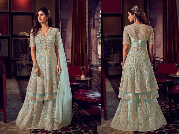 Womens Fashion - Salwar Suits - Plazzo Suit :: ANERI BOUTIQUE