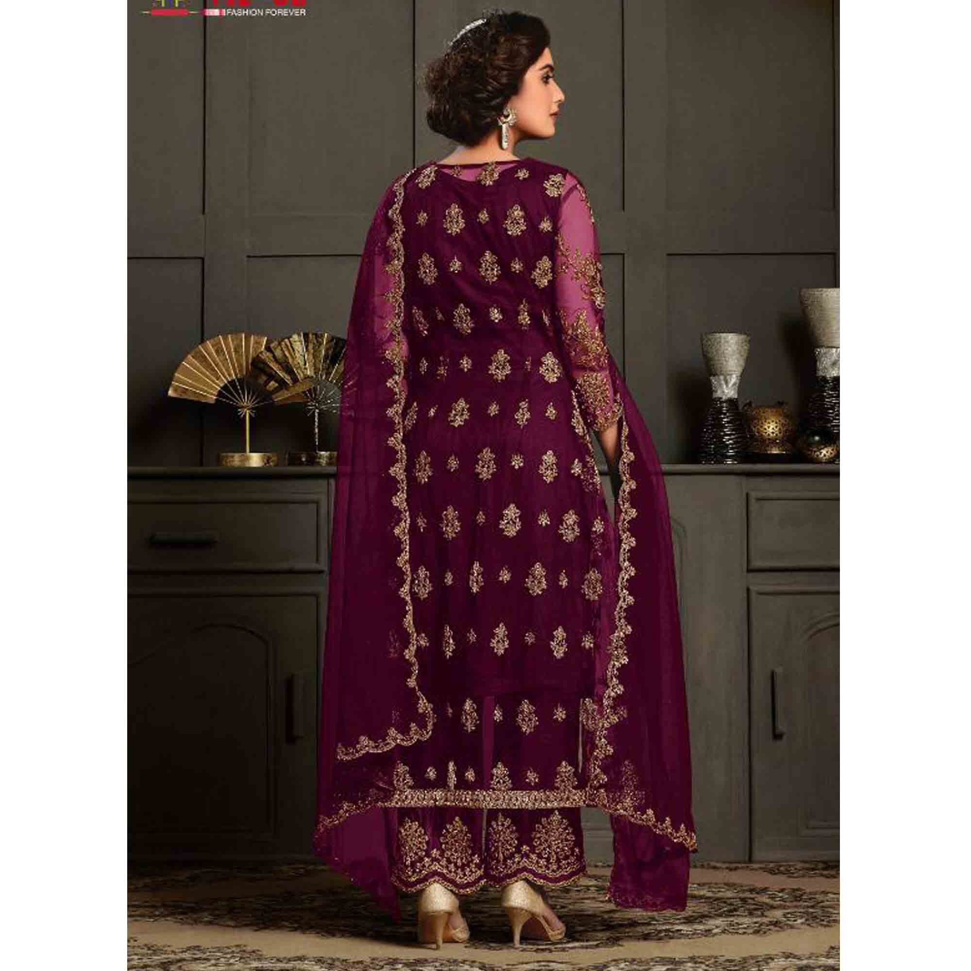 Black Color Pakistani Designer Salwar Kameez Plazo Shrug Suit Etsy