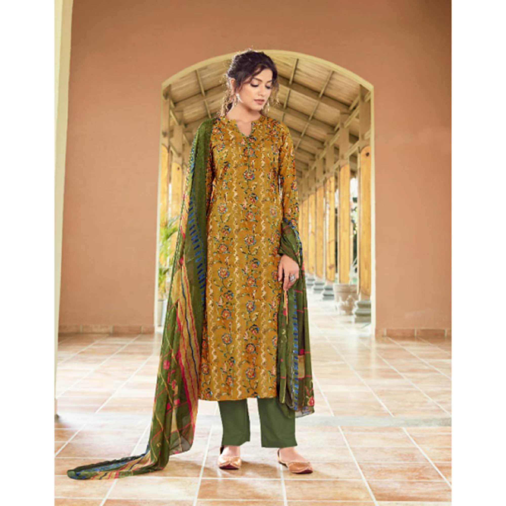 Cotton Casual Wear Hand Made Salwar Kameez Dress Indian Pakistani  Mehndi-sangeet Function Plus Size Women's Wear Trouser Pant Dupatta Dress -   Canada
