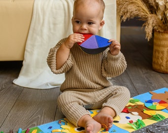 Tapis sensoriel, cadeau scientifique, jouet sensoriel, cadeau bébé, tapis d’activité, cadeau pour tout-petit, cadeau de fête de bébé, tapis fidget, cadeau mathématique, jouet pour bébé scientifique