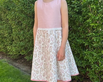 Light summer cotton dress ideal for school enrollment - also suitable for the school cones from Panjona