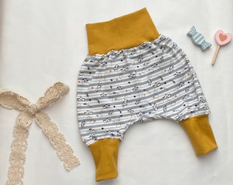 Pump pants for babies made of jersey size 38-104 suitably individually designed