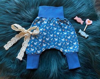 Pump pants for babies made of jersey size 38-104 suitably individually designed