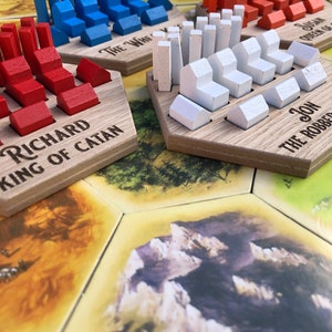 Personalised Catan Player Piece Holder