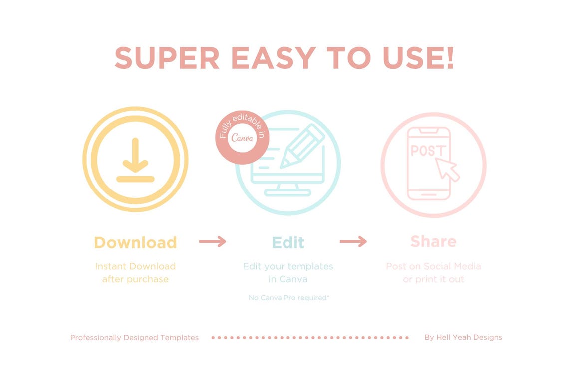 60 Coaching Instagram POST Templates Fully Editable in Canva, - Etsy