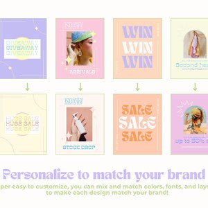 Plantillas de publicaciones de Canva con colores pastel imagen 9