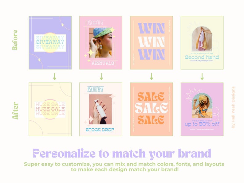 Plantillas de publicaciones de Canva con colores pastel imagen 9