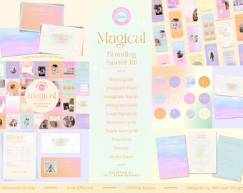 Magical Branding Starter Kit | Fully Editable Canva Templates Suite
