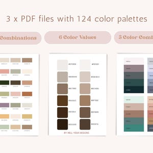 HUGE Muted Color Palettes Library - Etsy