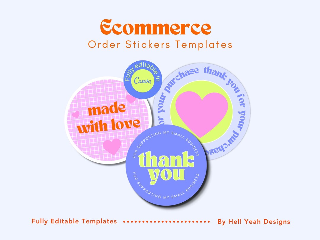 Ecommerce Order Stickers, Thank You Labels, Packaging Stickers - Etsy