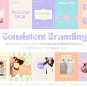 Plantillas de publicaciones de Canva con colores pastel imagen 5