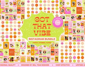 Got that Vibe Instagram Templates Bundle, Posts | Icons | Stories