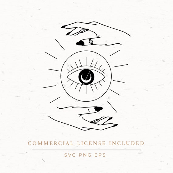Download Crystal Ball With Hands Clipart Boho Svg Eps Png Crystal Etsy