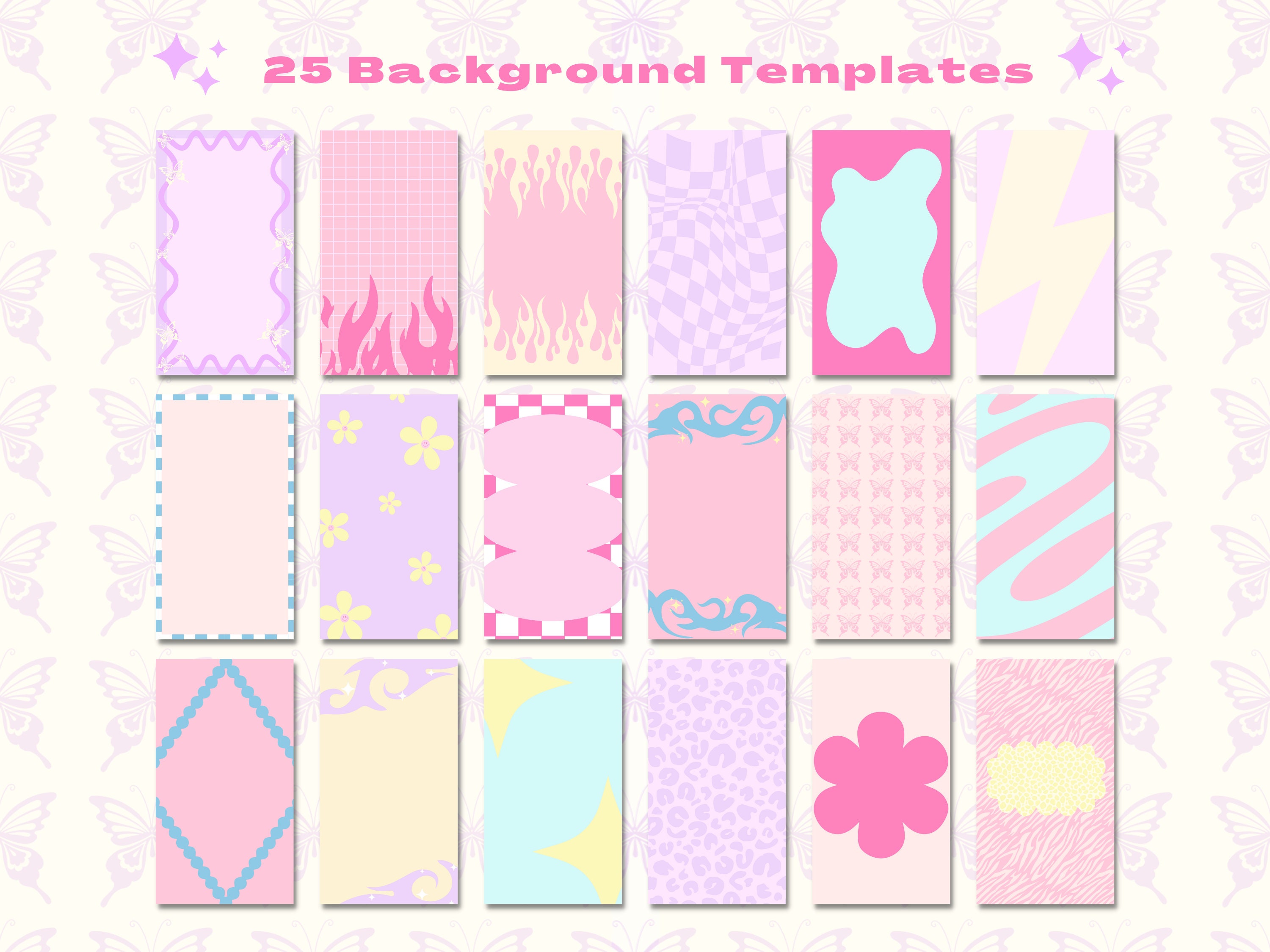 Page 2 - Free and customizable y2k aesthetic wallpaper templates