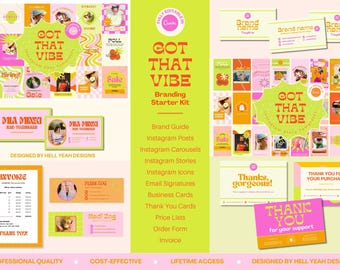 Got That Vibe  Branding Starter Kit | Fully Editable Canva Templates | Brand Guide Included
