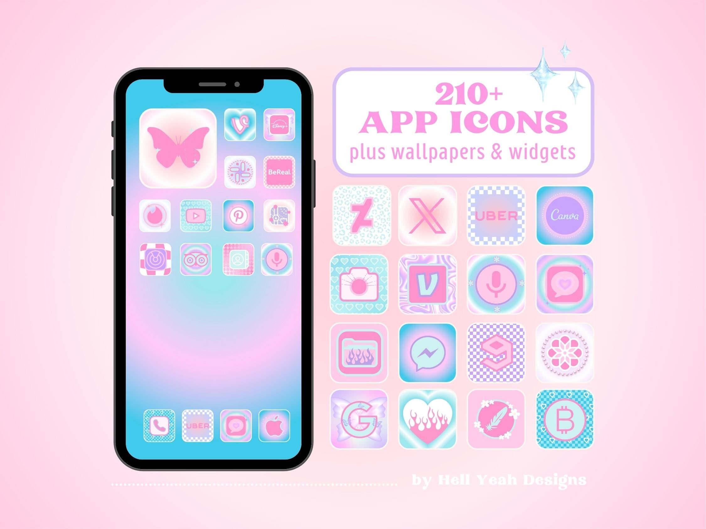 230+ Cute Y2K App Icon Packs