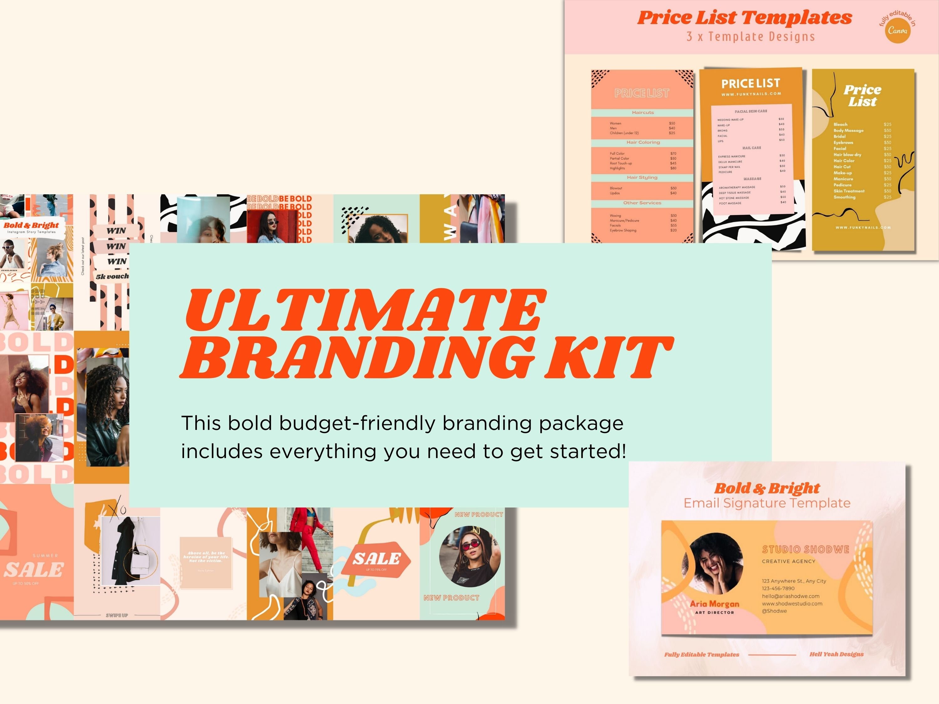Bold N Bright Ultimate Branding Kit - Etsy