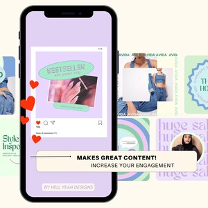 80 Periwinkle Post Templates Canva, Colorful Funky Instagram Templates ...