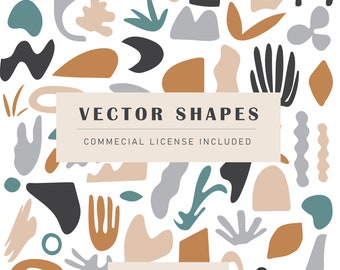 Abstract Vector Shapes Clipart, Graphic Design Elements (png, svg, eps, ai)