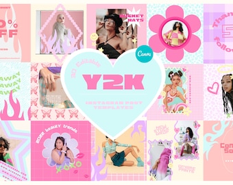 Y2K Instagram Post Templates Canva