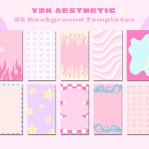 Pink Star 3D Bubble Pattern Y2K Aesthetic | Poster