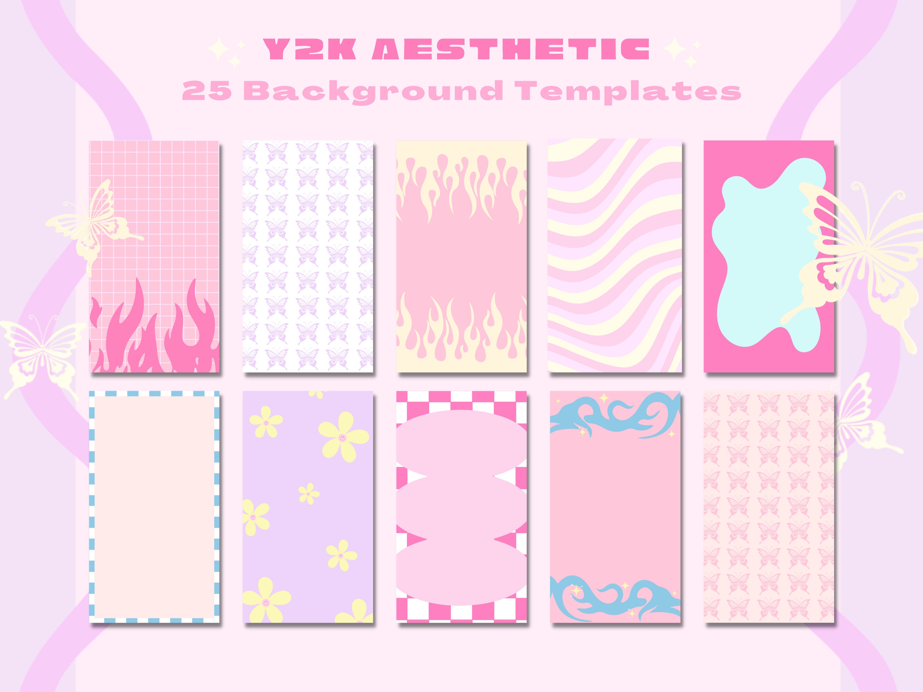 Page 4 - Free and customizable y2k aesthetic wallpaper templates