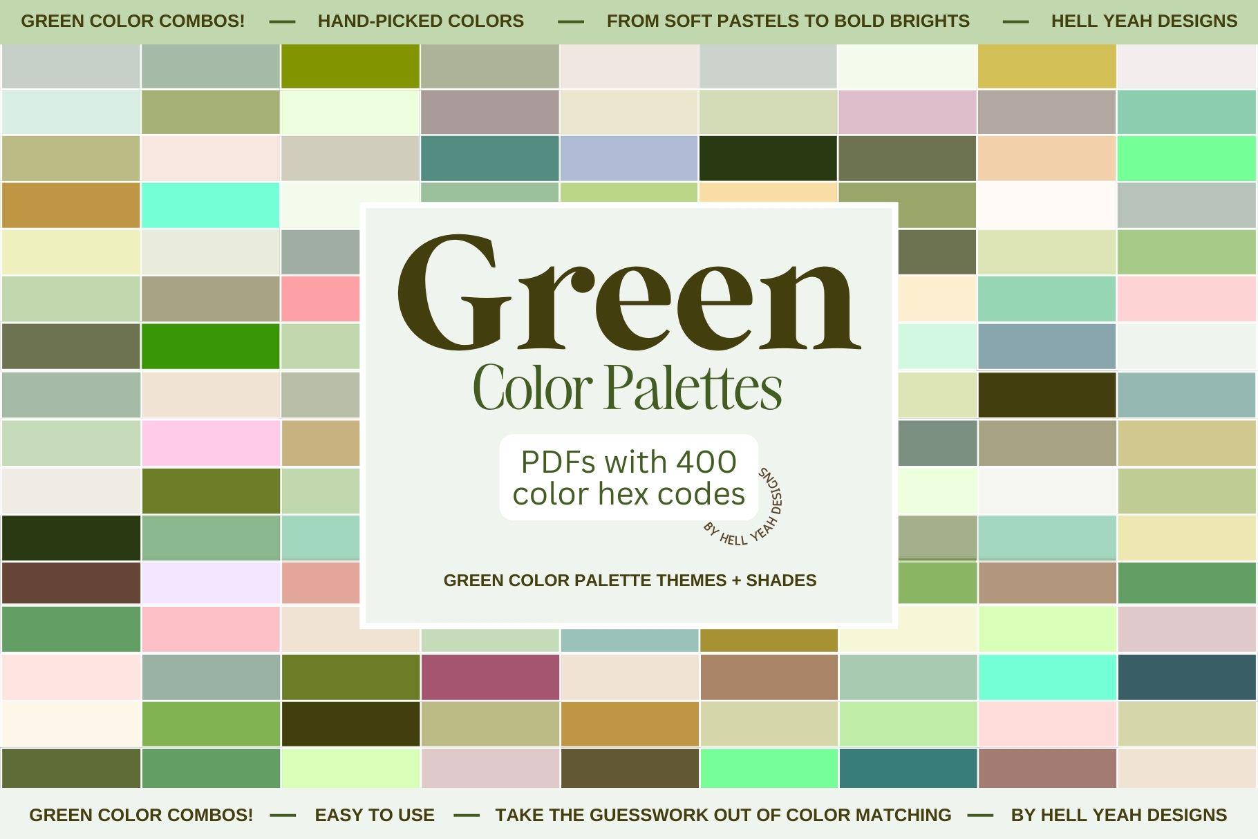 Green Color Palette Hex Codes