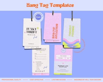 10 Ecommerce Hang Tag Templates | Fully Customizable in Canva
