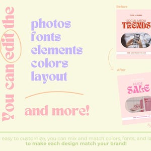 Plantillas de publicaciones de Canva con colores pastel imagen 8